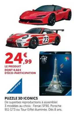Hyper U Ravensburger Puzzle 3D Iconics offre
