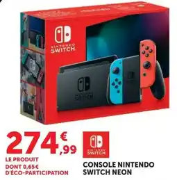 Hyper U Nintendo Switch Neon offre