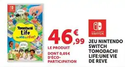 Hyper U Nintendo Switch Tomodachi Life: Une Vie de Rêve offre
