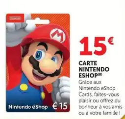 Hyper U Nintendo eShop Card offre