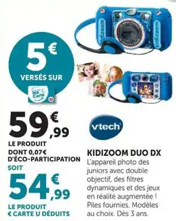 Hyper U Vtech KIDIZOOM DUO DX offre