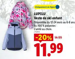 Lidl LUPILU Veste de ski enfant offre