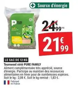 Gamm vert Pure family - tournesol strié offre