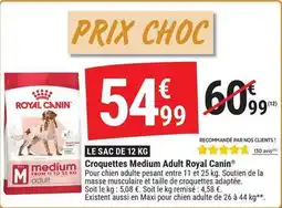 Gamm vert Royal canin - croquettes medium adult royal canin offre