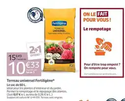 Jardiland Fertiligène - terreau universel offre