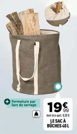 Centrakor Le sac à bûches 40 l offre