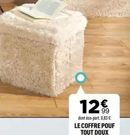 Centrakor Le coffre pouf tout doux offre