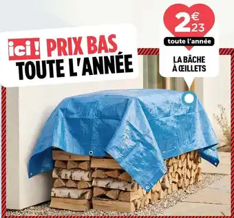 La bâche à ceillets