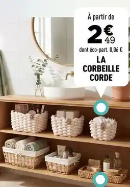 Centrakor La corbeille corde offre