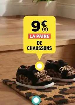 Centrakor La paire de chaussons offre