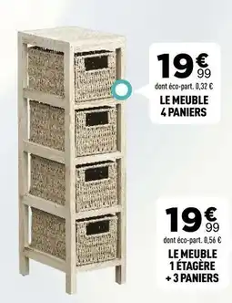 Centrakor Le meuble 4 paniers offre