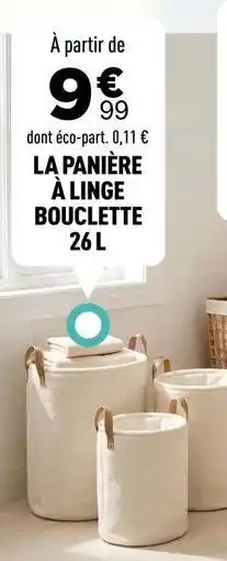 Centrakor La panière à linge bouclette offre
