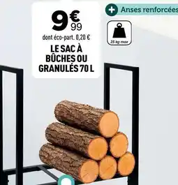 Centrakor Le sac a buches ou granulés offre