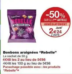 Monoprix Bonbons araignées offre