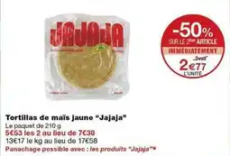 Monoprix Tortillas de maïs jaune offre