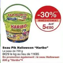 Monoprix Haribo - seau pik halloween offre