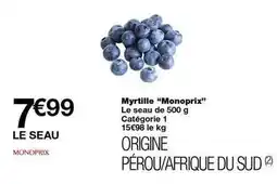 Monoprix Monoprix - myrtille offre