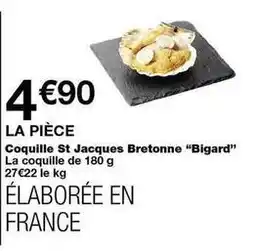 Monoprix Bigard - coquille st jacques bretonne bigard offre