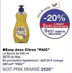 Monoprix Paic - easy dose citron offre