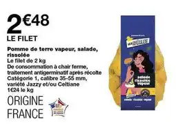 Monoprix Pomme de terre vapeur, salade, rissolée offre