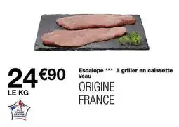 Monoprix Escalope à griller en caissette veau offre