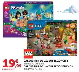 Hyper U Lego - calendrier de l'avent city offre
