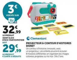 Hyper U Clementoni - projecteur & conteur d'histoires disney offre