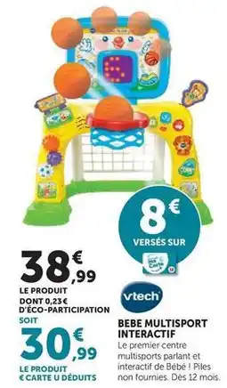 Hyper U Vtech - bebe multisport interactif offre