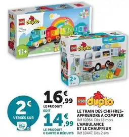 Hyper U Lego - le train des chiffres- apprendre a compter offre