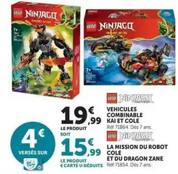 Super U Lego - vehicules combinable kai et cole offre