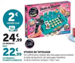 Super U Clementoni - studio de tatouage offre