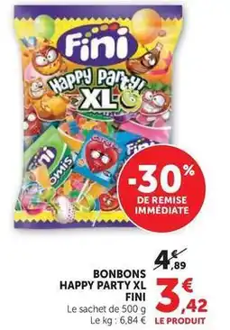 Hyper U Fini - bonbons happy party xl offre