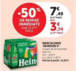 Hyper U Heineken - biere blonde 5° offre