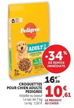 Hyper U Pedigree - croquettes pour chien adulte offre