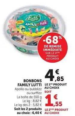 Hyper U Lutti - bonbons family offre
