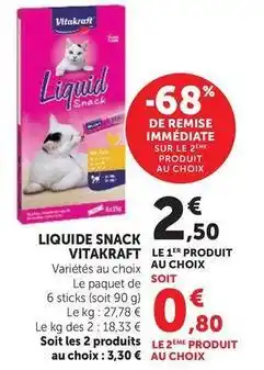 Hyper U Vitakraft - liquide snack offre