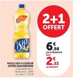 Hyper U Isio 4 - huile lesieur offre saisonniere offre