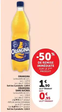 Hyper U Orangina - 1.5 l offre
