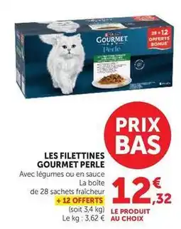 Hyper U Purina - les filettines gourmet perle offre