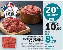 Hyper U Viande bovine bourguignon a mijoter offre