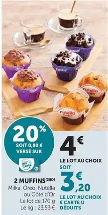 Hyper U 2 muffins offre