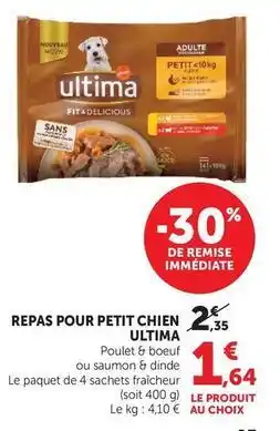 Hyper U Ultima - repas pour petit chien offre