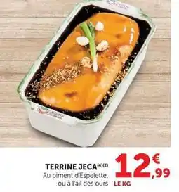 Hyper U Jeca - terrine offre