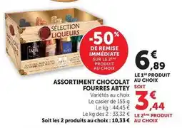 Hyper U Abtey - assortiment chocolat fourres offre