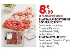 Super U Plateau assortiment sec francais offre