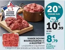 Super U Viande bovine bourguignon a mijoter offre