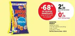Super U Vico - monster munch offre
