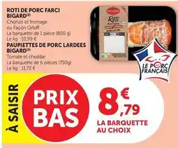 Super U Bigard - roti de porc farci offre