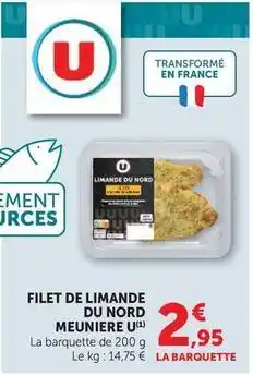 Super U U - filet de limande du nord meuniere offre