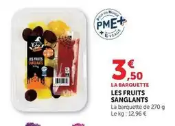 Super U Les fruits sanglants offre